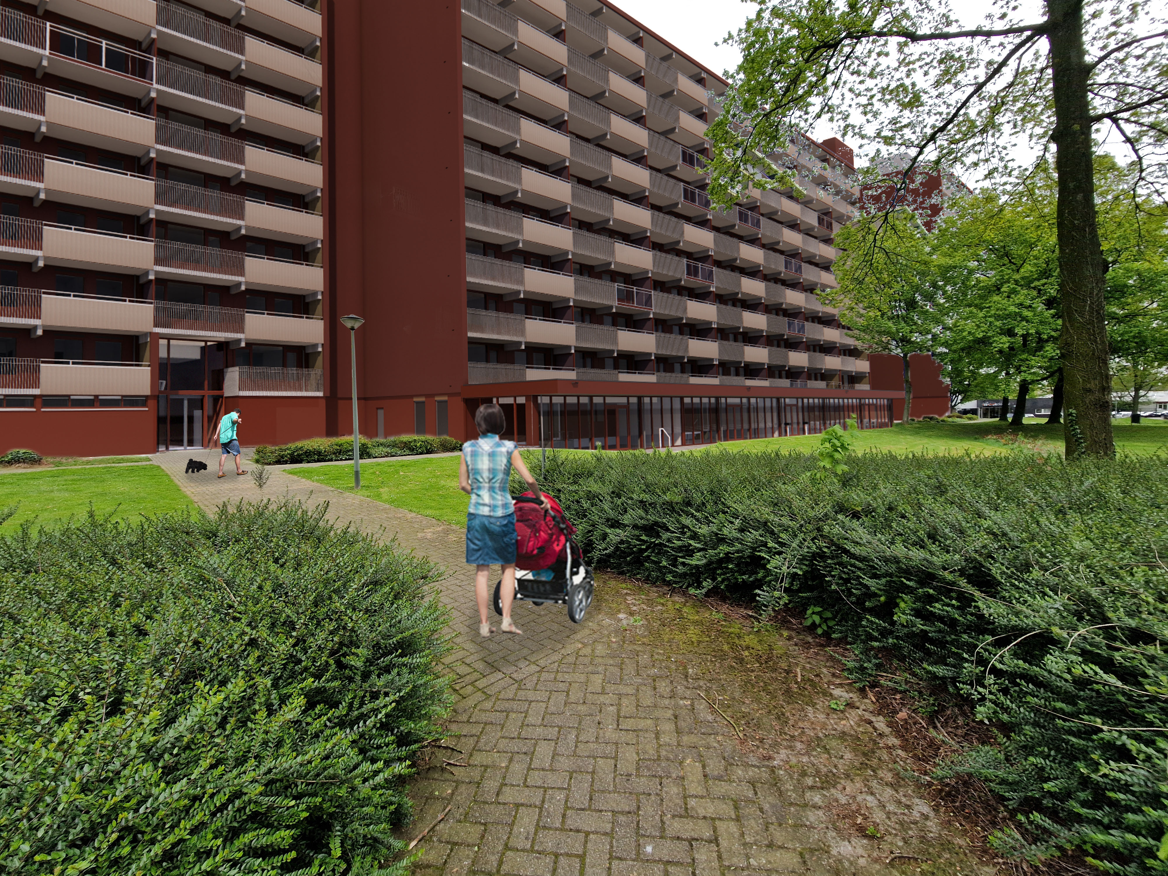 R4467 JPG 20240430 J Ge Jos Klijnenflat impressie parkzijde